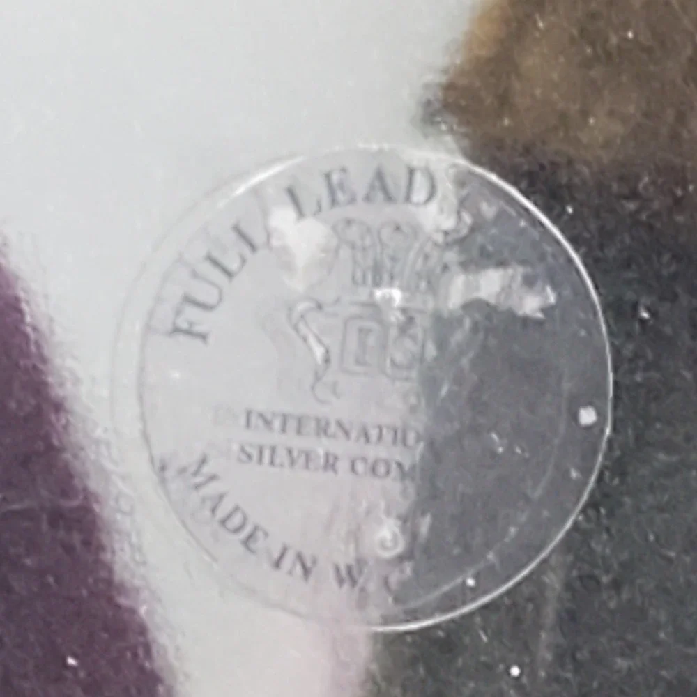 Vintage 1989 International‎ Silver Company Full Lead Crystal 5